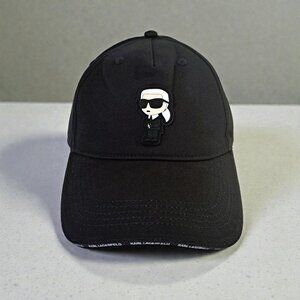 Karl Lagerfeld Women's Black Ikonic Baseball Cap NWT